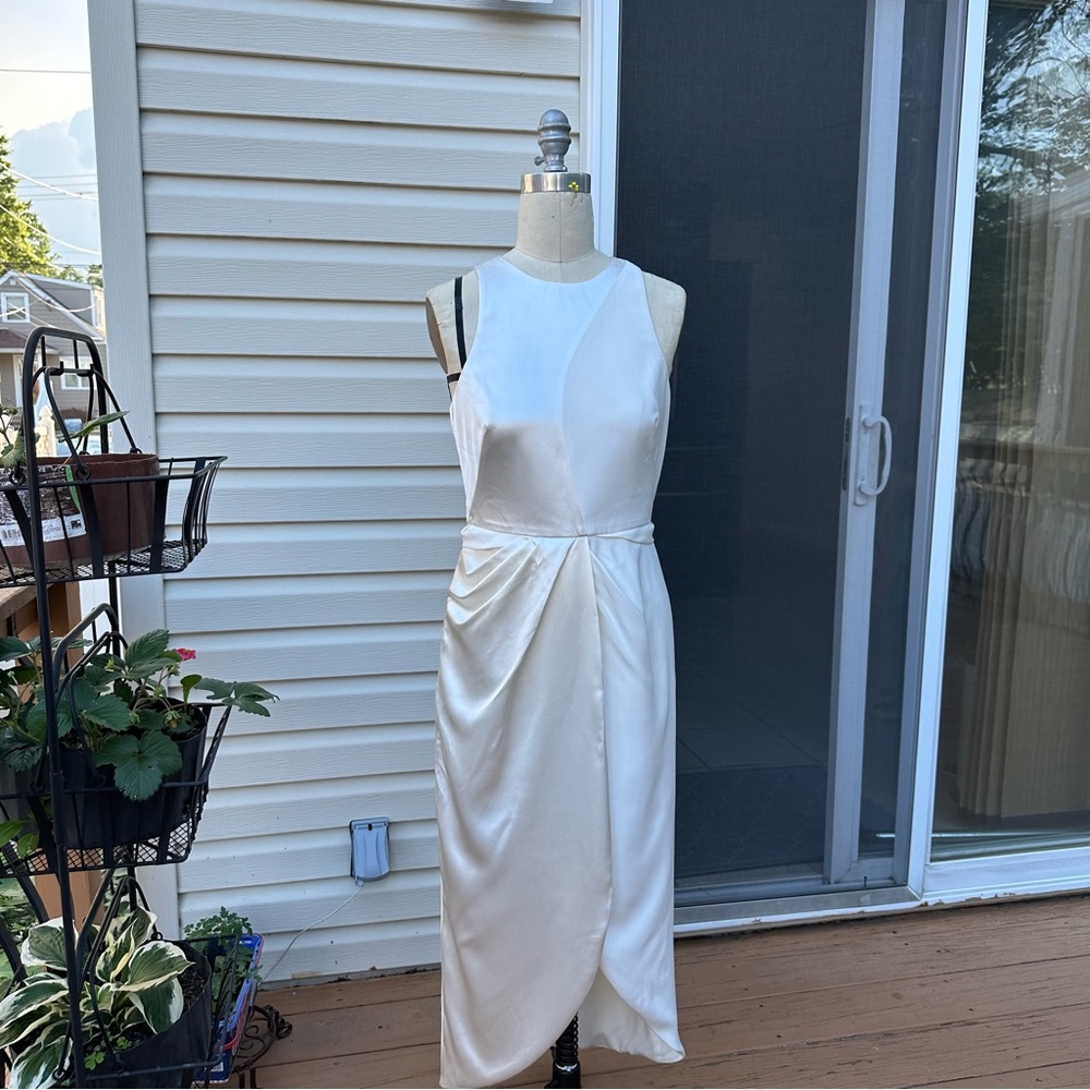 Elegant Brandon Maxwell Silk/Satin Dress, size Medium